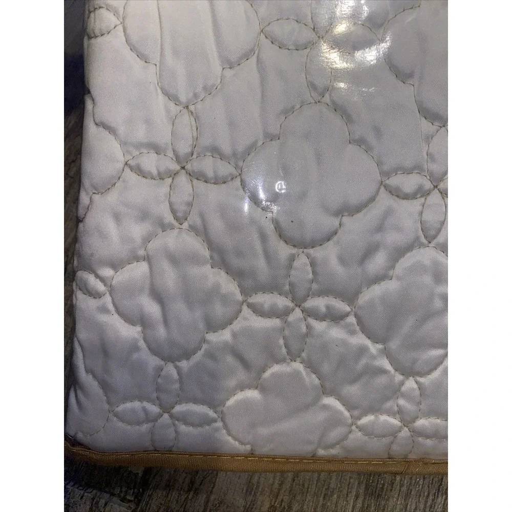 NEW NINA HOME STANDARD PILLOW SHAM WHITE PUFFER 20 X‎ 26